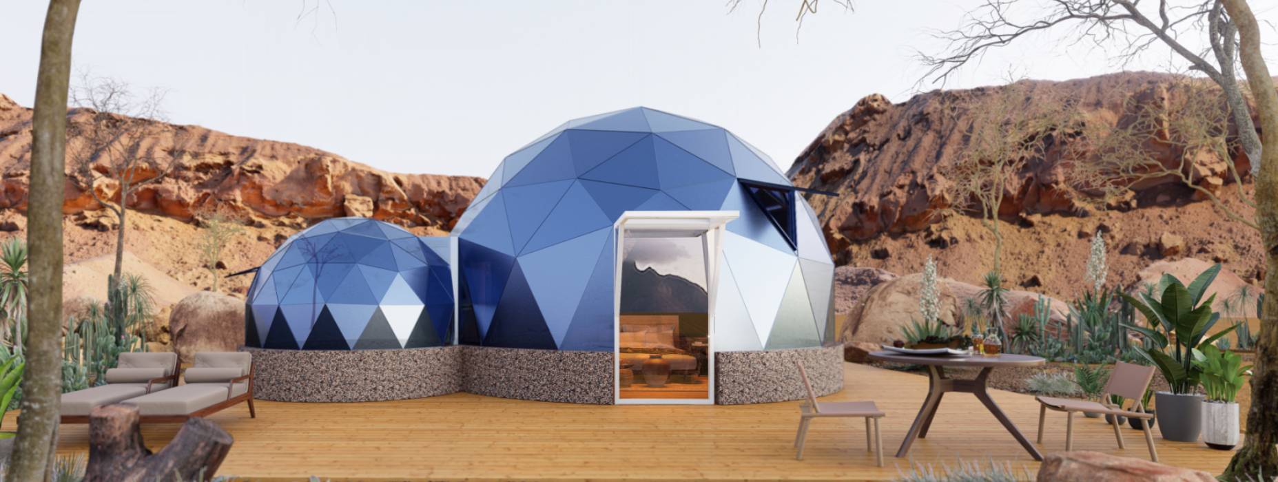 阳东县球形智能光伏玻璃星空房